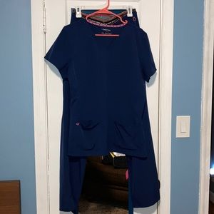 Heartsoul Navy Blue Scrub Set